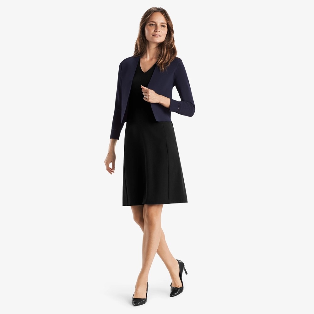 MM Lafleur The Sant Ambroeus Jardigan in Navy